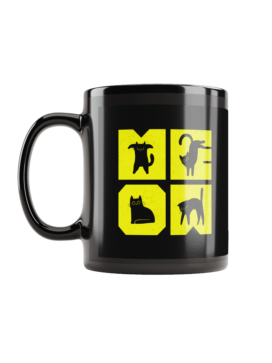 Meow | Black Glossy Mug product image (12)