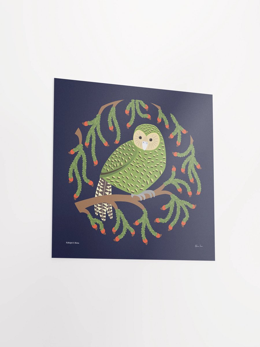 Kākāpō in Rimu Unframed Wall Art product image (11)