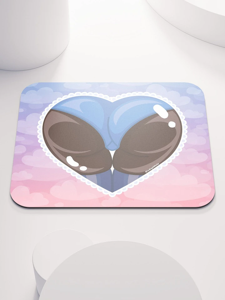 Blue Heart Booty Mousepad product image (1)