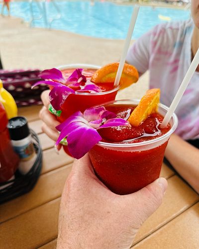 Final Poolside drinks of the Vacay @loews.pacific.universal Cheers everyone 🤗🍹🌴☀️😎 

We’ll see y’all soon!