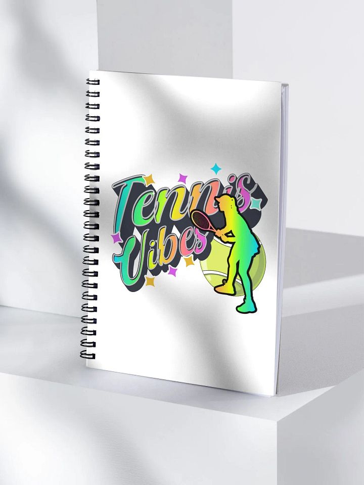 Tennis Vibes Female Neon Spiral Notebook product image (1)