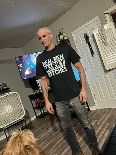 He’s super into the shirt I got him ❤️