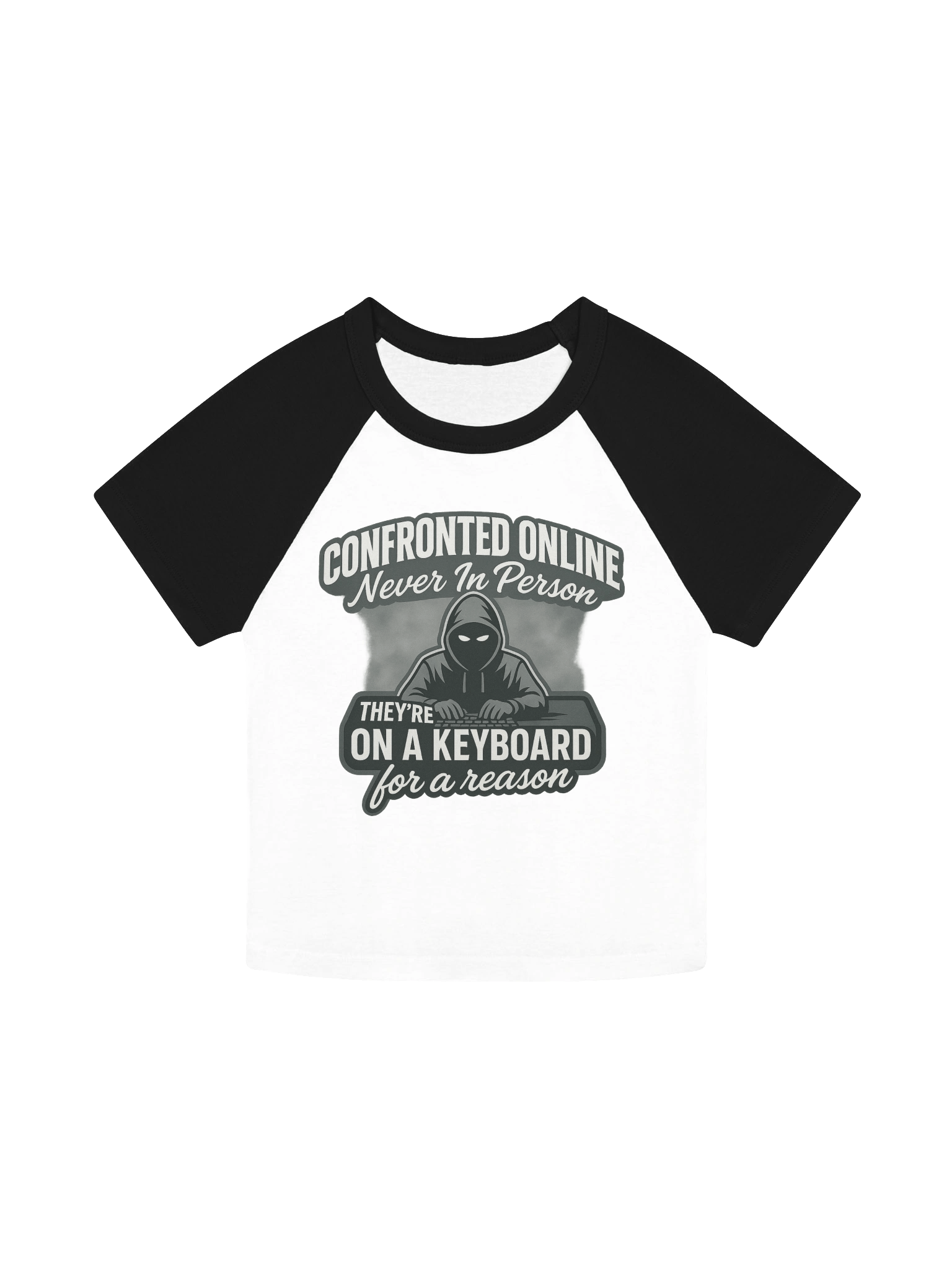 Keyboard Confrontation Raglan Baby Tee product image (1)