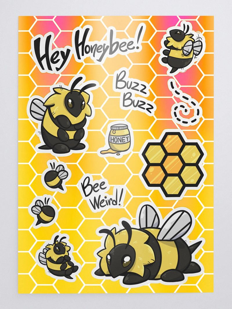 Bees Bees Bees Sticker Set