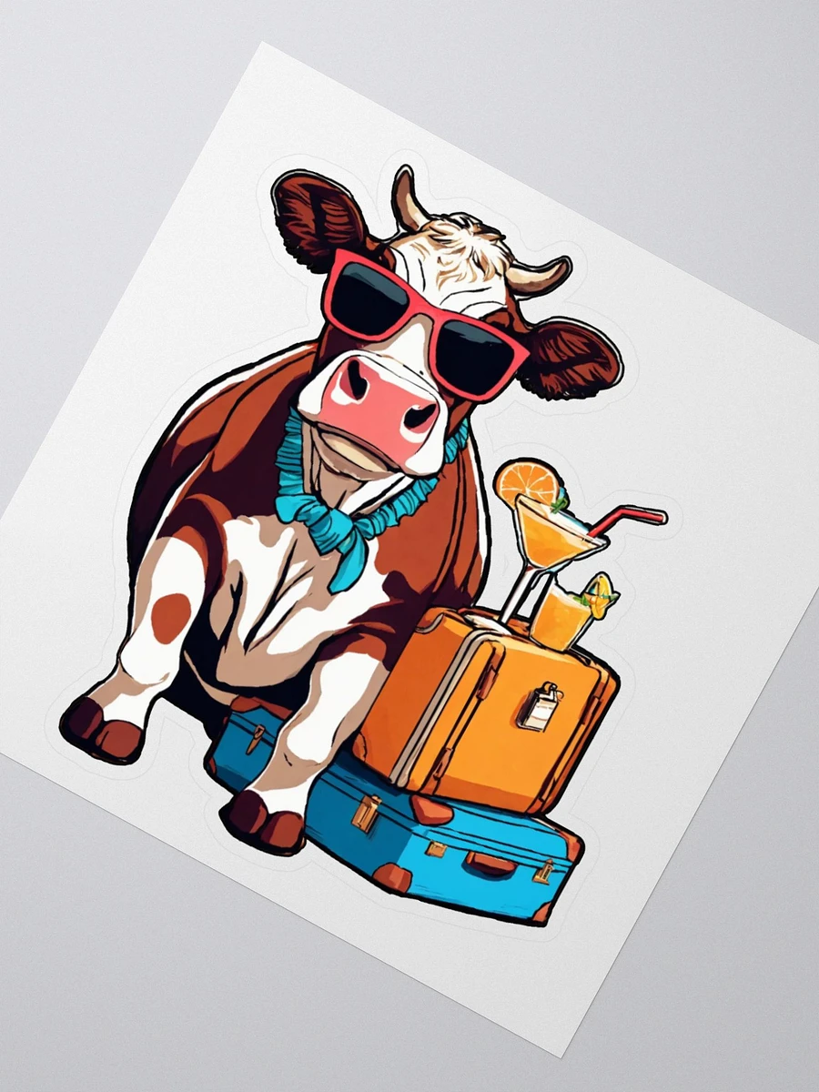 Vacation Cow Sticker product image (1)