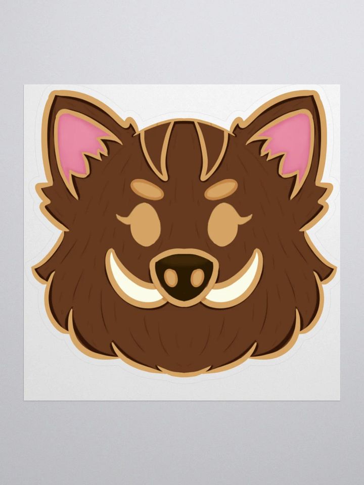 Boar Badge Sticker product image (1)