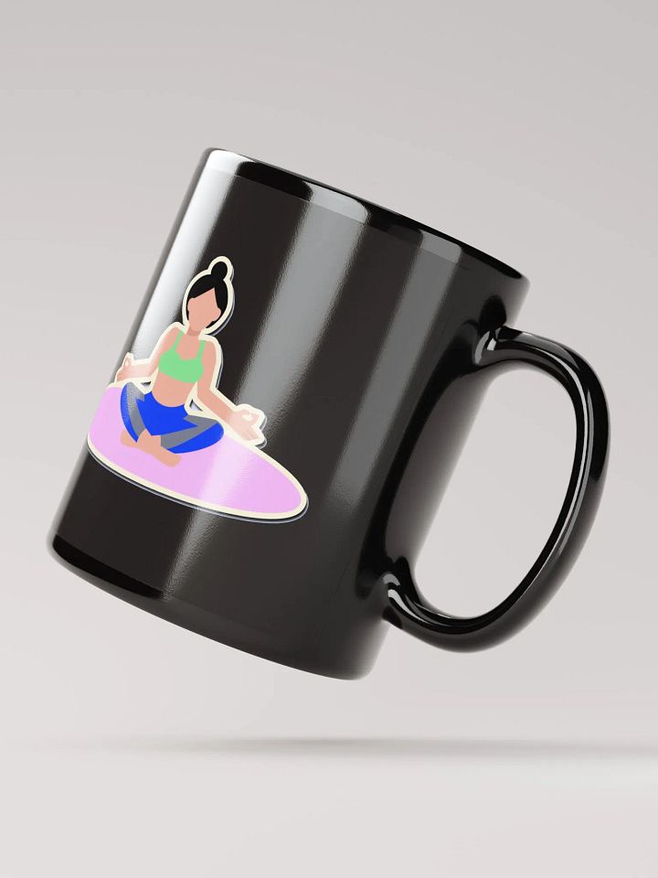 FitYOGAFit Yoga-Inspired Black Coffee Mug product image (3)