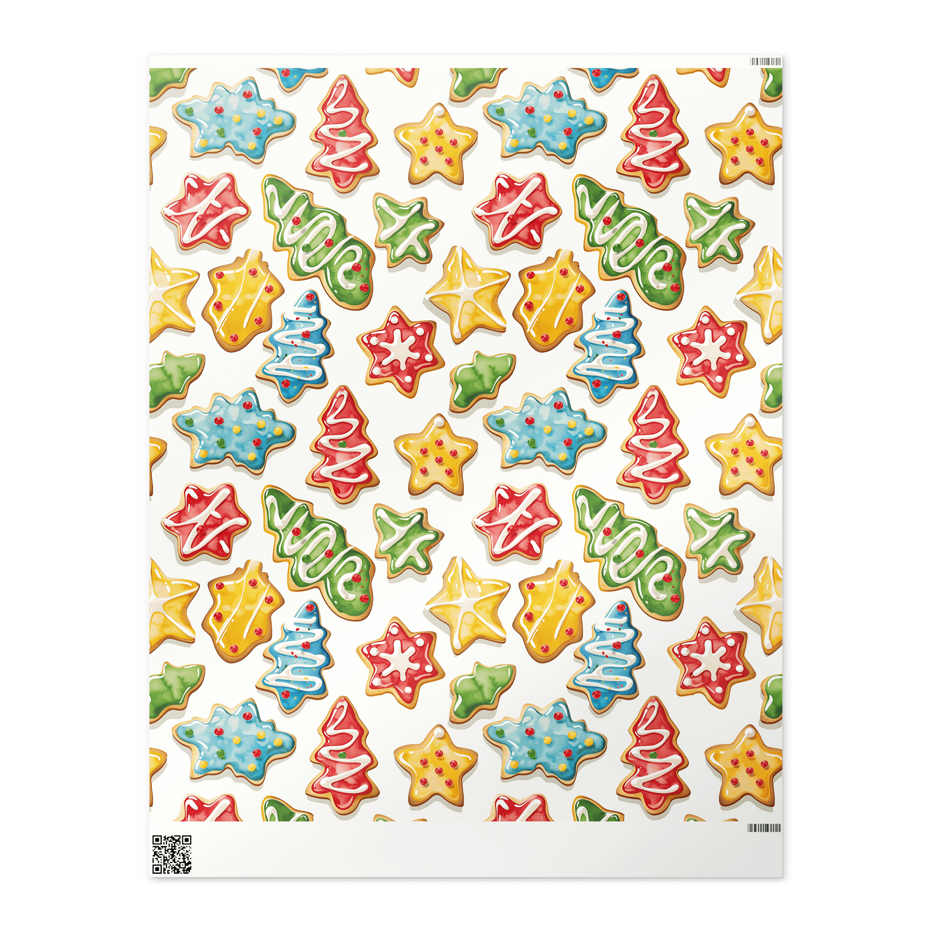 Colorful Christmas Cookies Wrapping Paper product image (2)