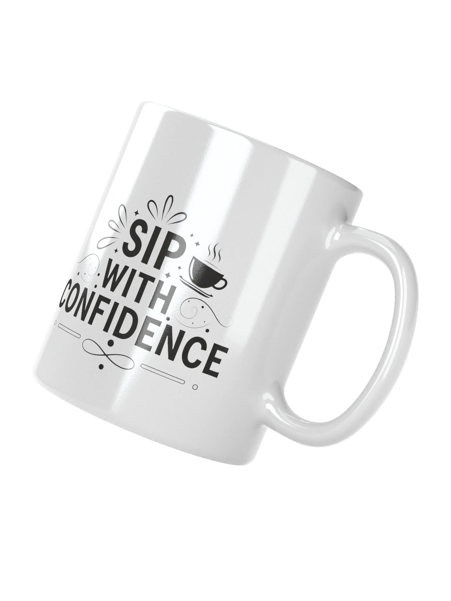 Sip with Confidence Mug – Bold Coffee Cup for Motivated Go-Getters | Perfect Gift for Office & Home product image (3)