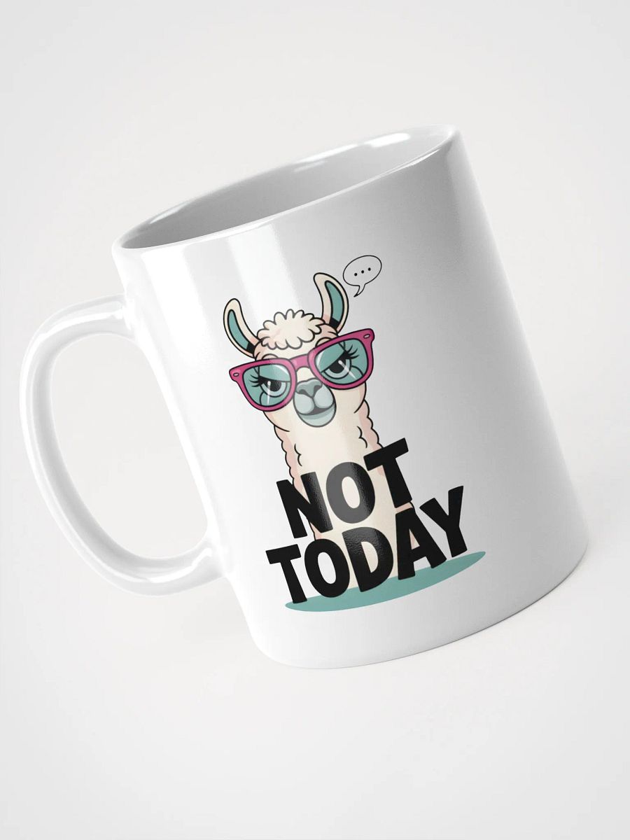 Funny Llama "Not Today" Coffee Mug - Cute & Relatable Gift for Introverts product image (3)