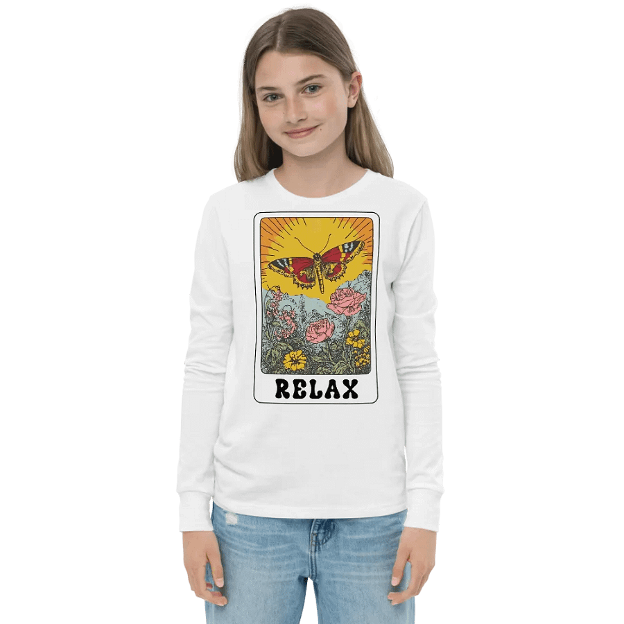 Relax Long Sleeve Youth T-shirt product image (9)
