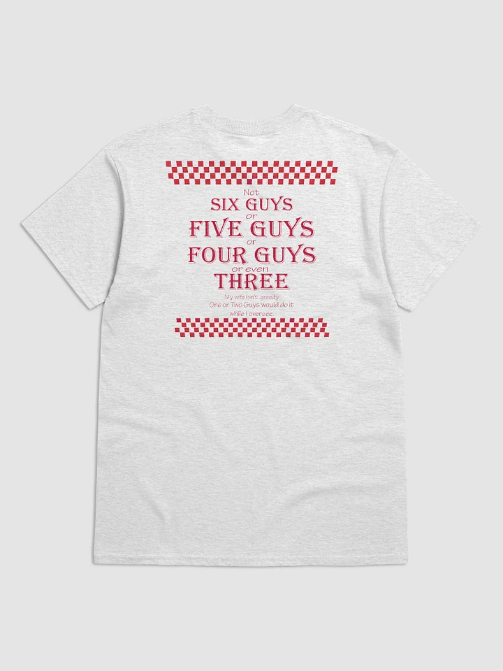 Six Guys Five Guys Four Guys Three Guys nah Husband who watches shirt product image (6)