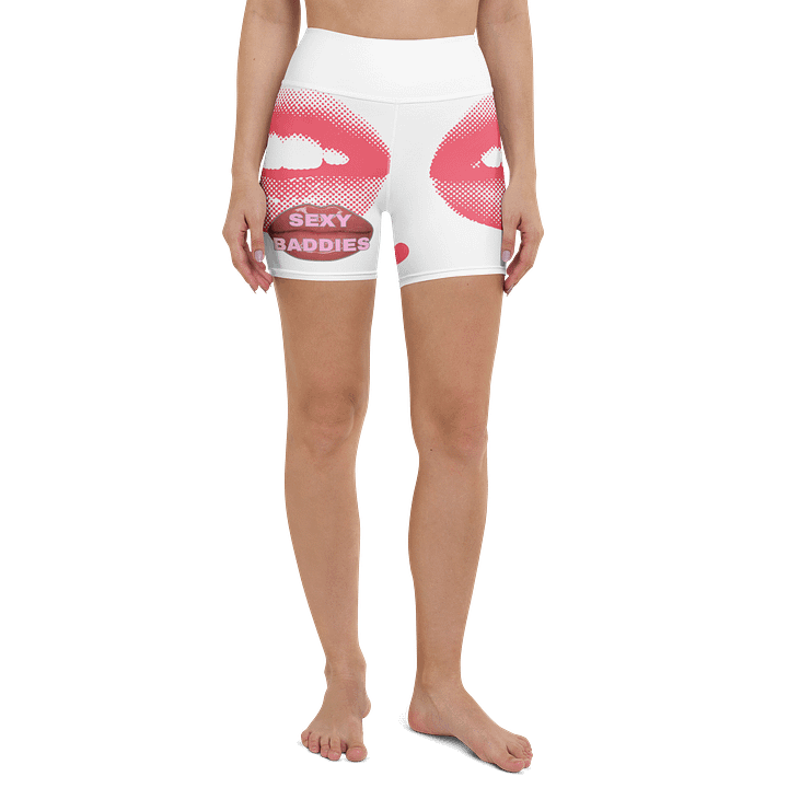 Glossy SexyBaddies Lips All-Over Yoga Shorts Women product image (1)