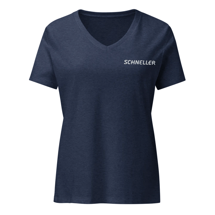Women's Relaxed V-Neck T-Shirt - white logo product image (2)