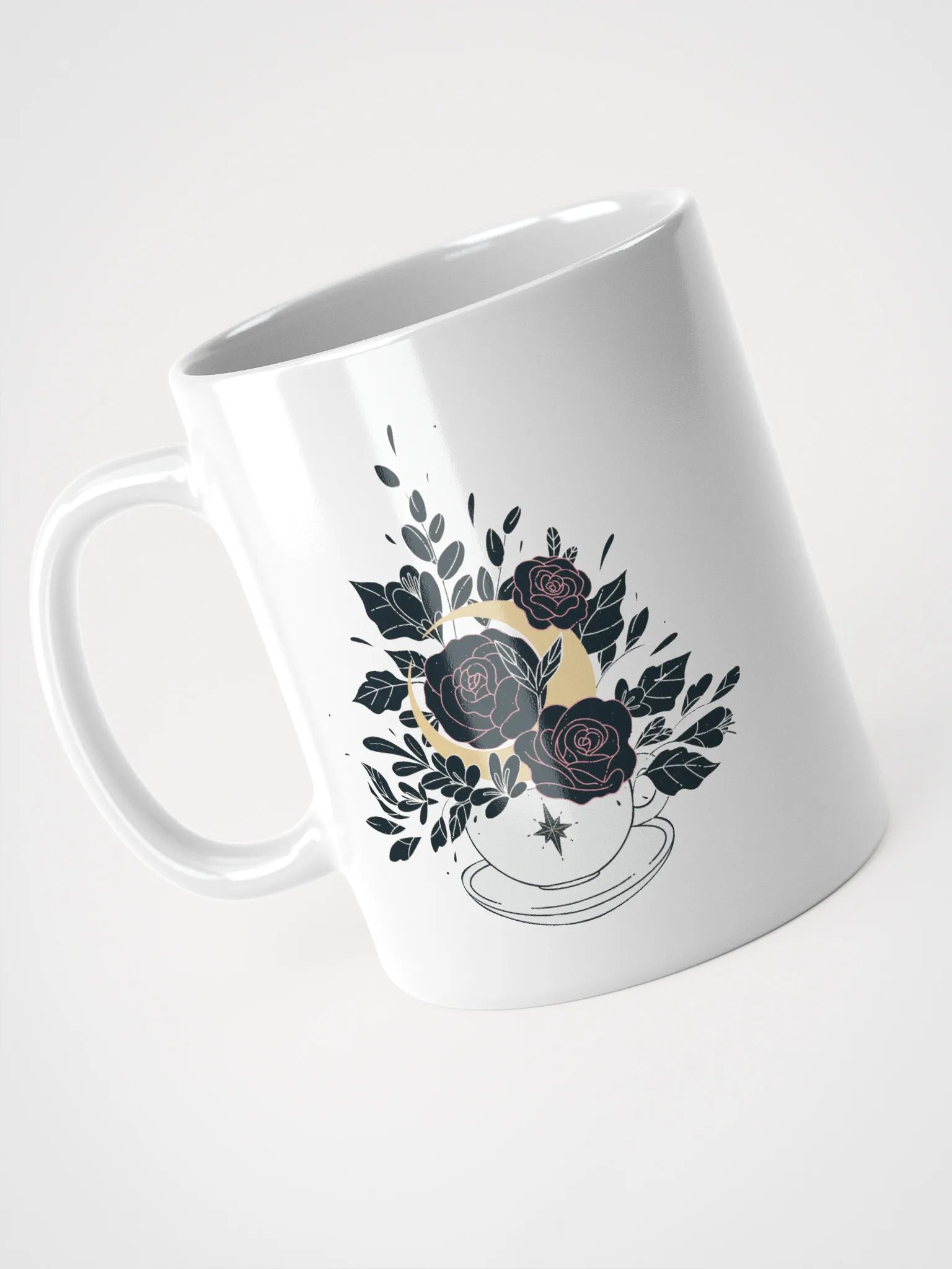 JeffBrutlag Florals and Moon Logo Coffee Mug product image (5)