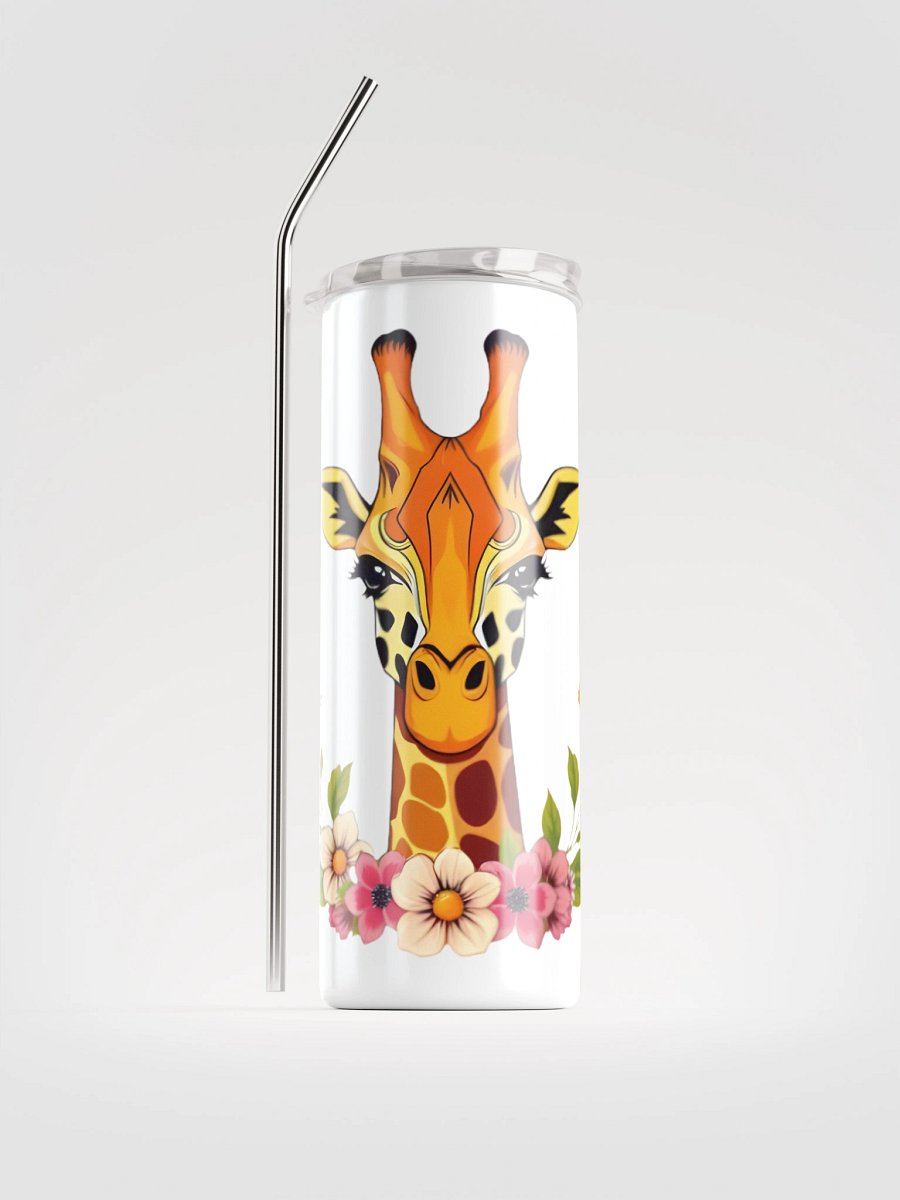 Floral Giraffe Stainless Steel Tumbler product image (1)