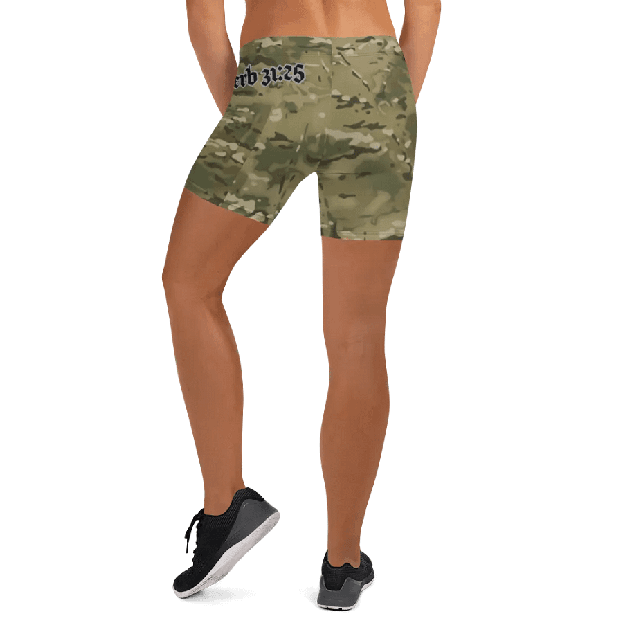Faithful Camo: Proverb 3:25 Compression Shorts - Multicam product image (8)