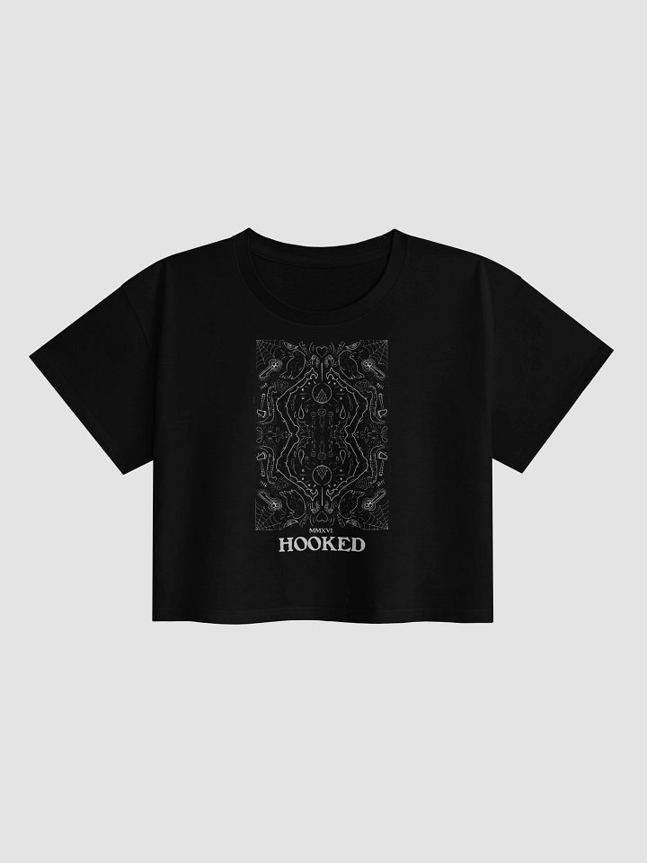 "Hooked" - BW Cropped Tee product image (1)