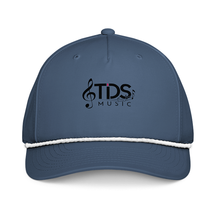TDS Music Five-Panel Classic Rope Cap - Exclusive Music-Themed Design in Black and White product image (5)