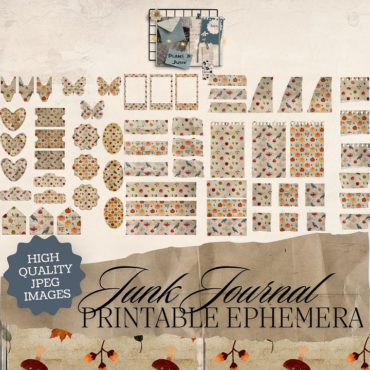 October Aesthetic - Printable Ephemera Set 2 V1 product image (1)