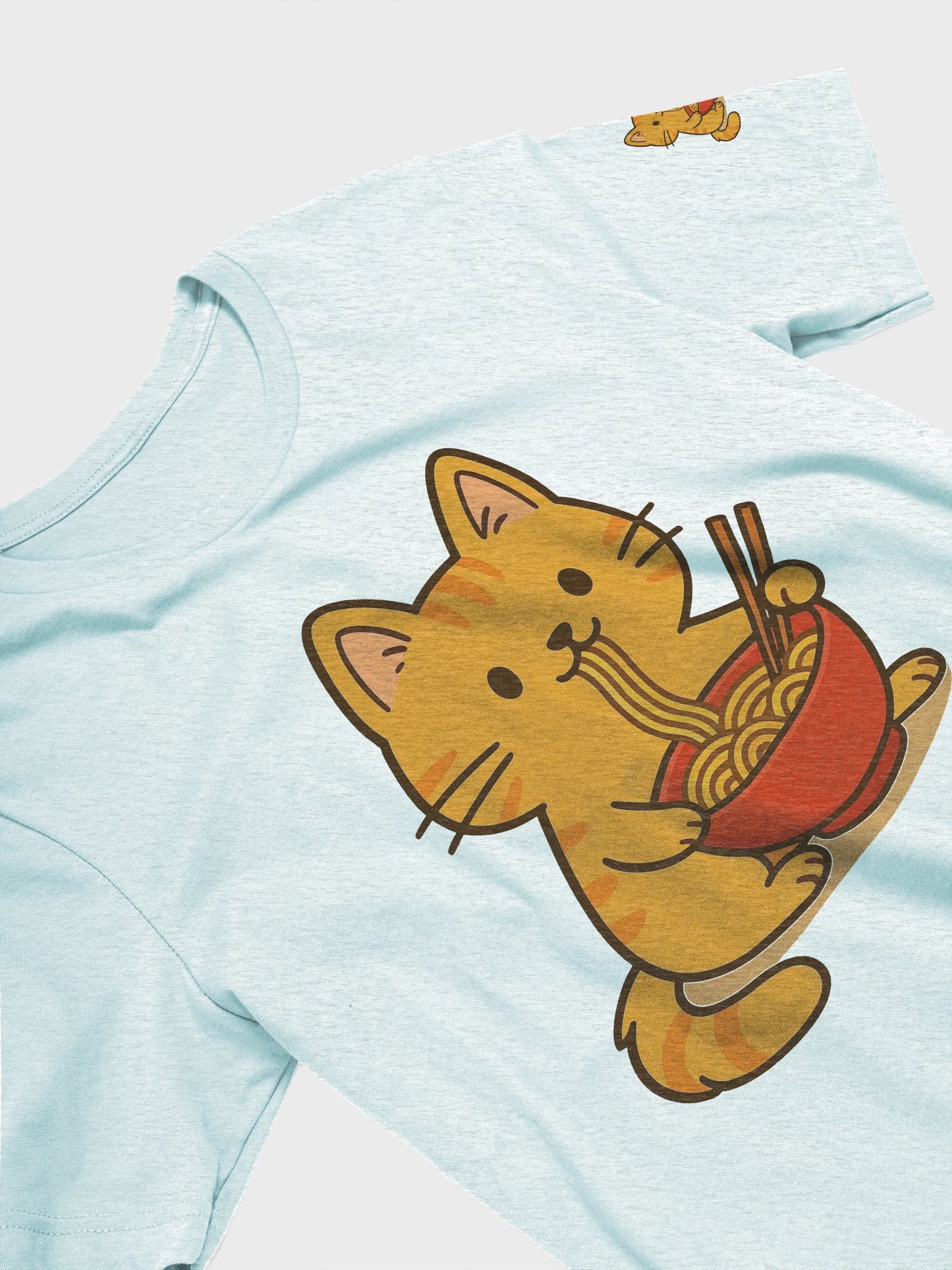 Noodling Cat Cartoon T-Shirt product image (37)