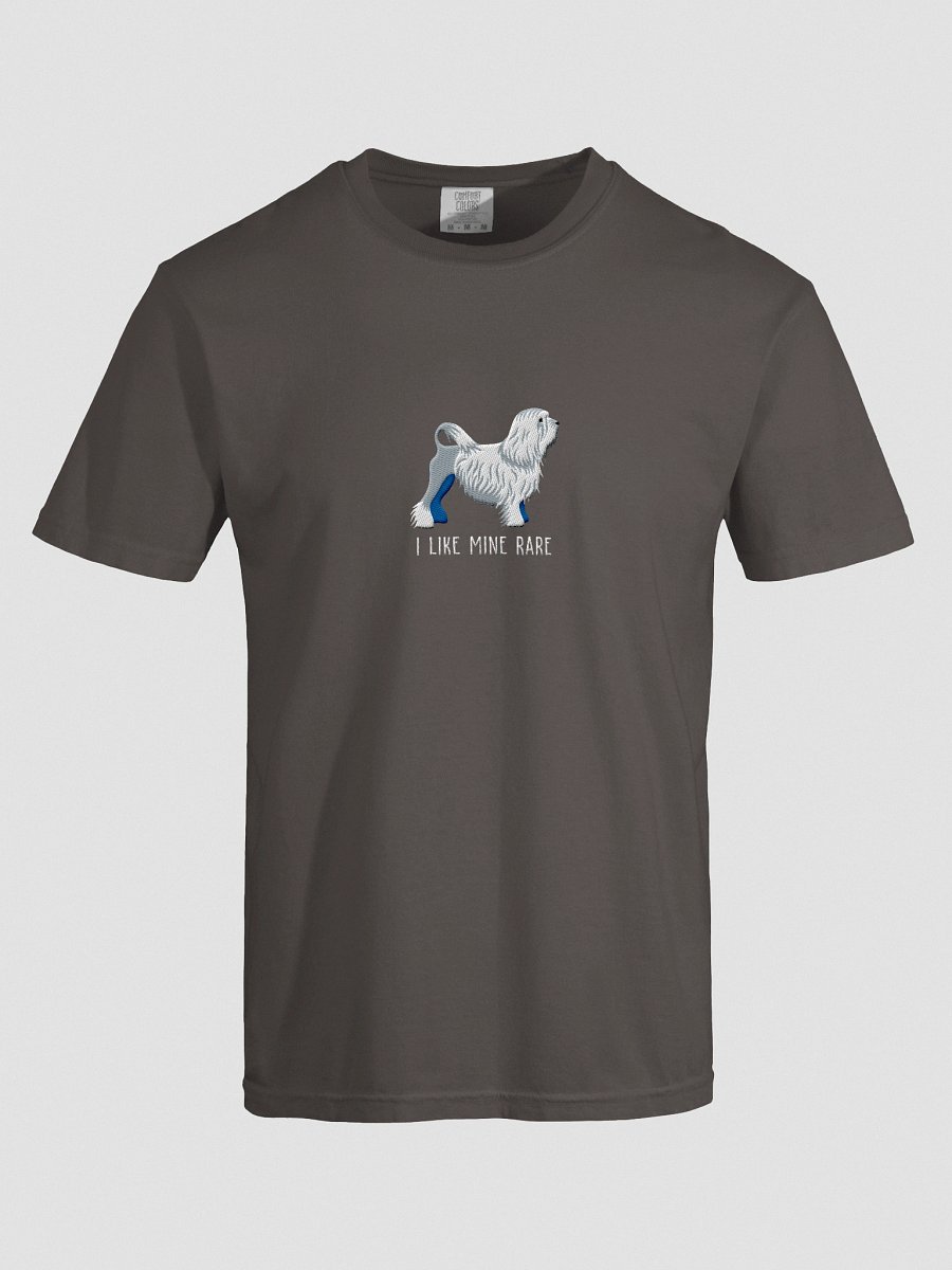 I Like Mine Rare T-Shirt(Embroidered) of a Lowchen(White) product image (17)