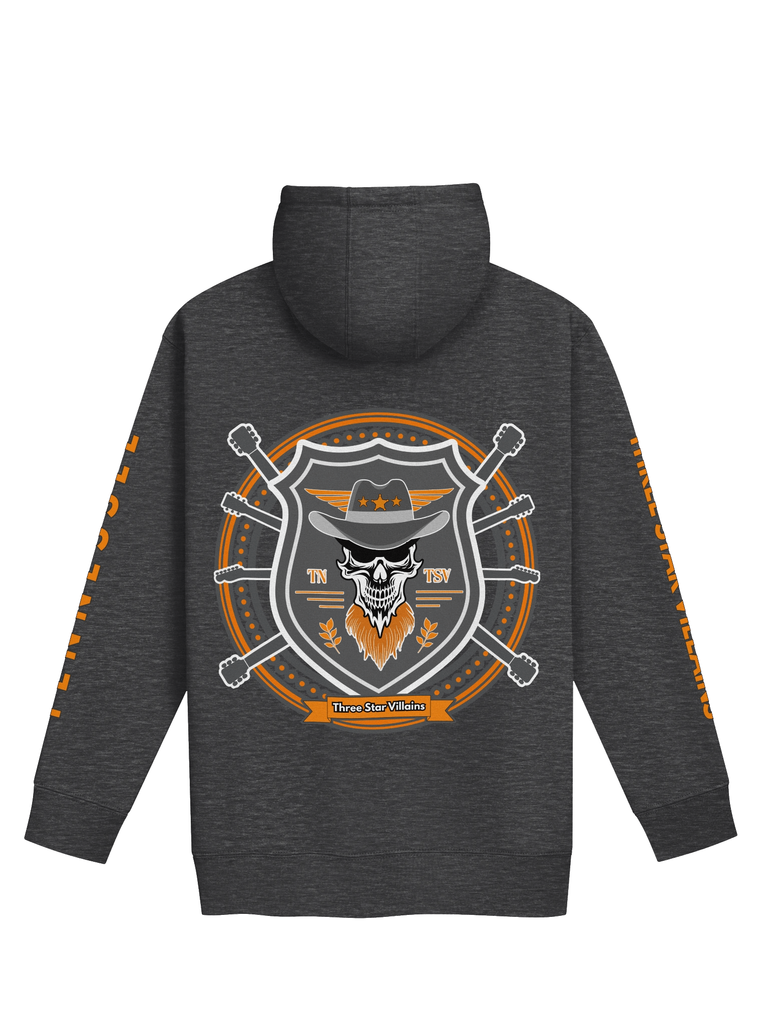 TSV “Volunteers Forge” Premium Hoodie | Tennessee Orange + Smokey Gray | Front/Back Print + Sleeve Text product image (2)