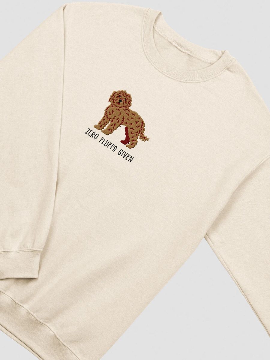 Zero Fluffs Given Sweatshirt (Embroidered) of a Cockapoo(Tan) product image (15)