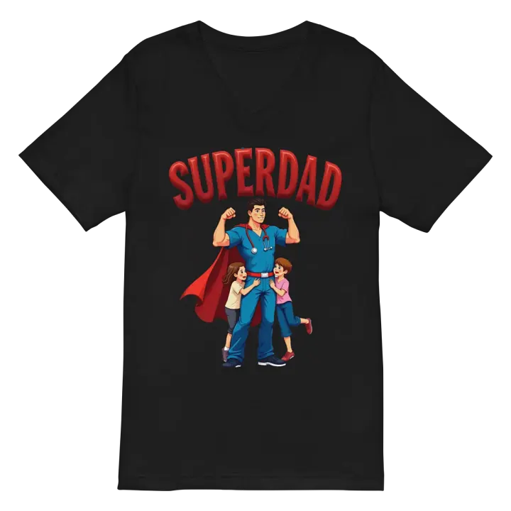 Superdad Medical Hero V-Neck Tee product image (3)