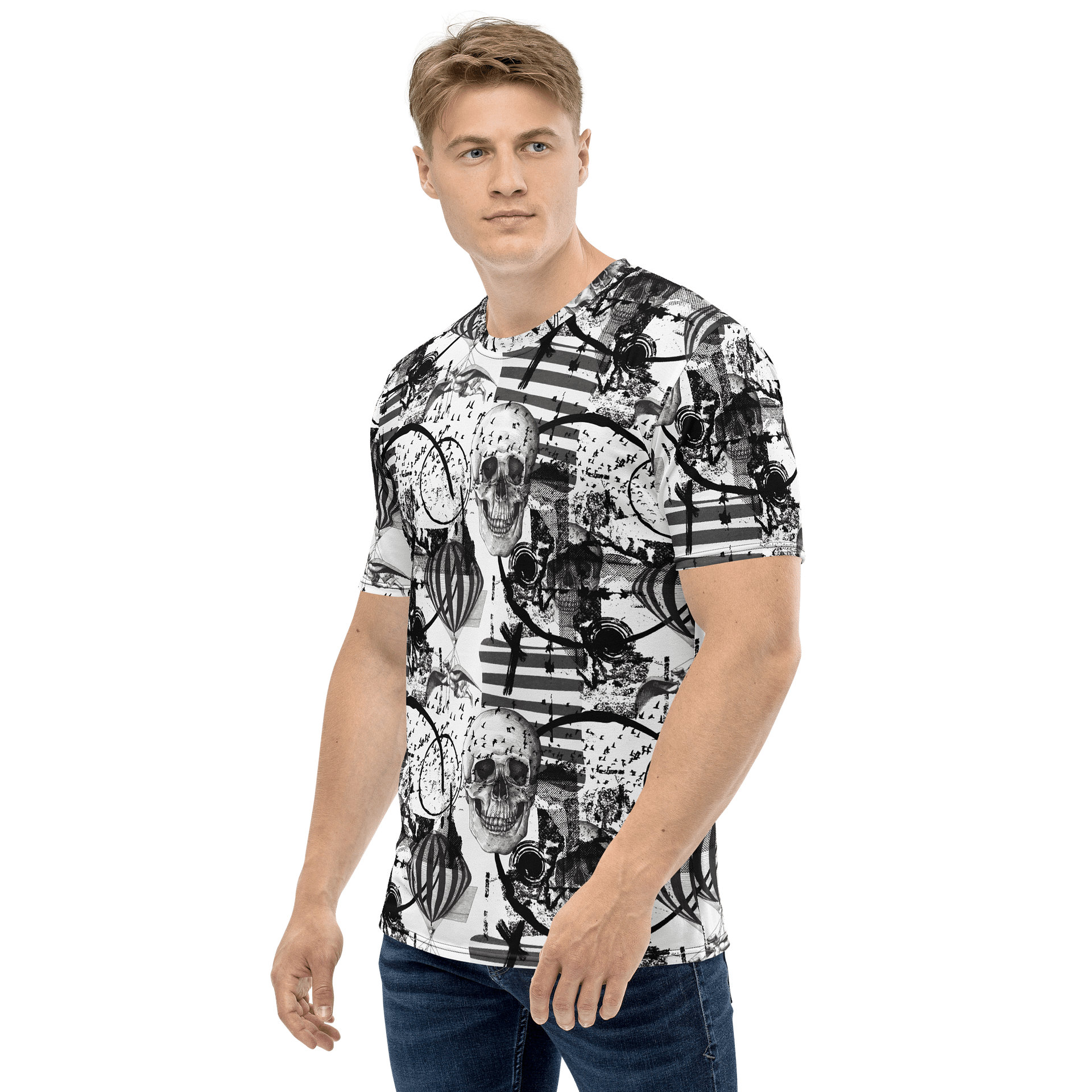 Surreal Collage 'Skullery' Print Tee product image (3)