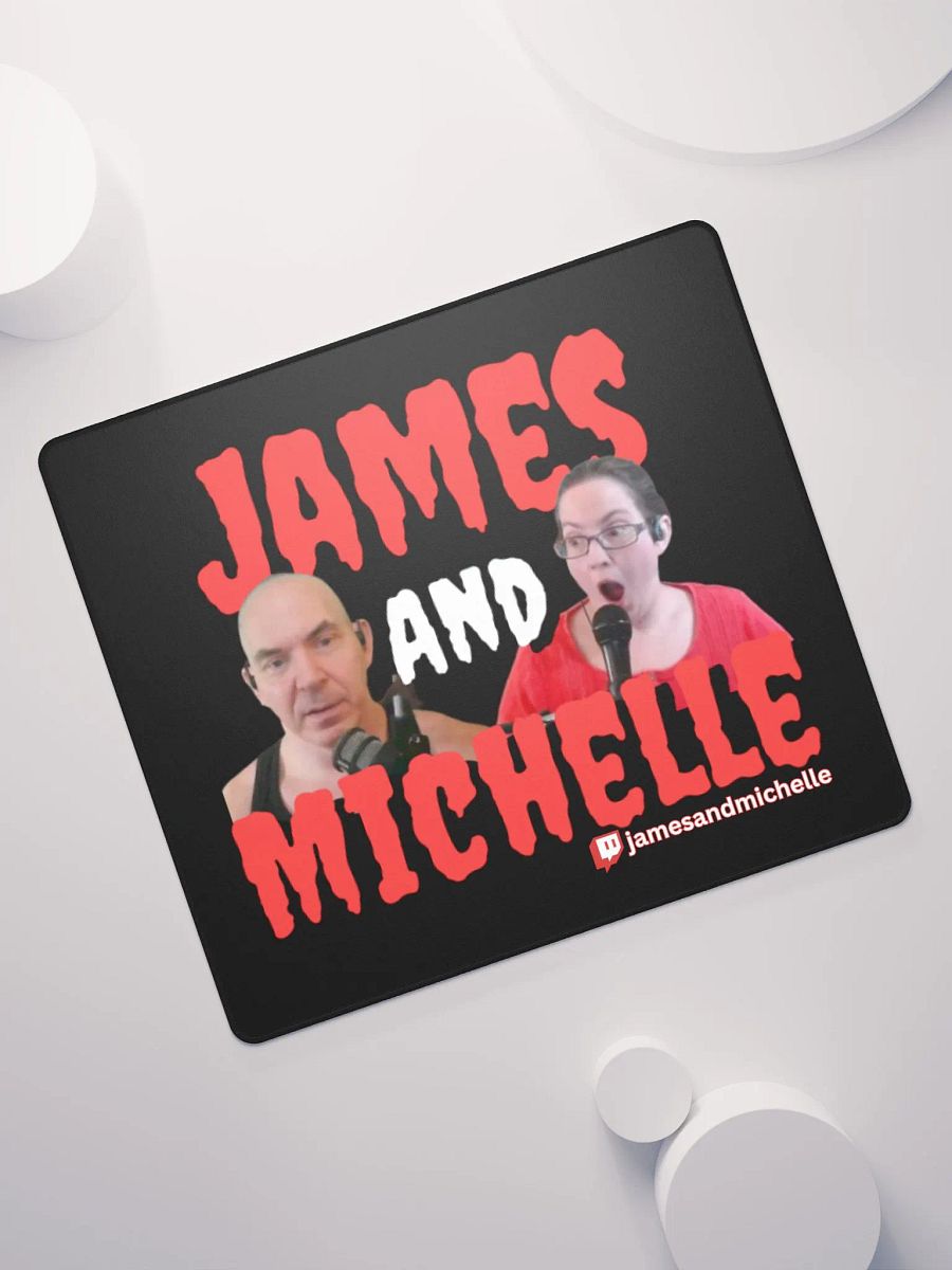 James And Michelle Logo, Gaming Mouse Pad 18″×16″ product image (7)