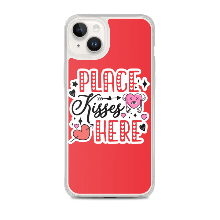 Kisses Galore MagSafe® iPhone® Clear Case product image (1)