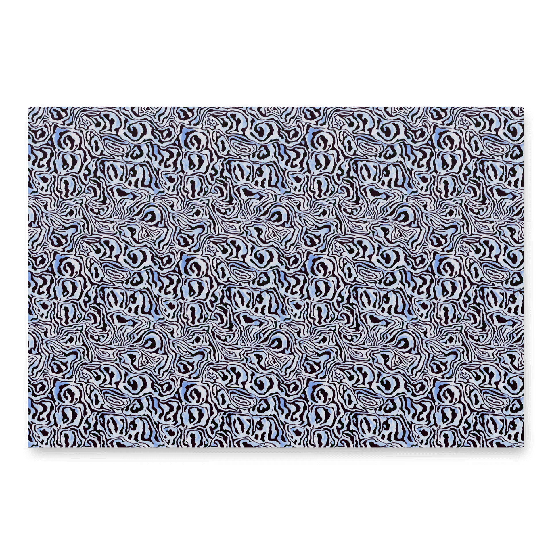 Blue Black Snake Pattern Paper product image (1)