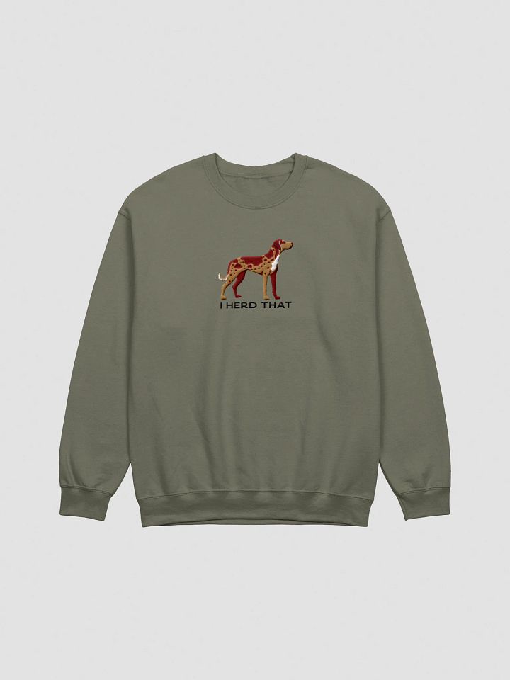 I Herd That Sweatshirt (Embroidered) of a Catahoula Leopard Dog(Red Leopard) product image (7)