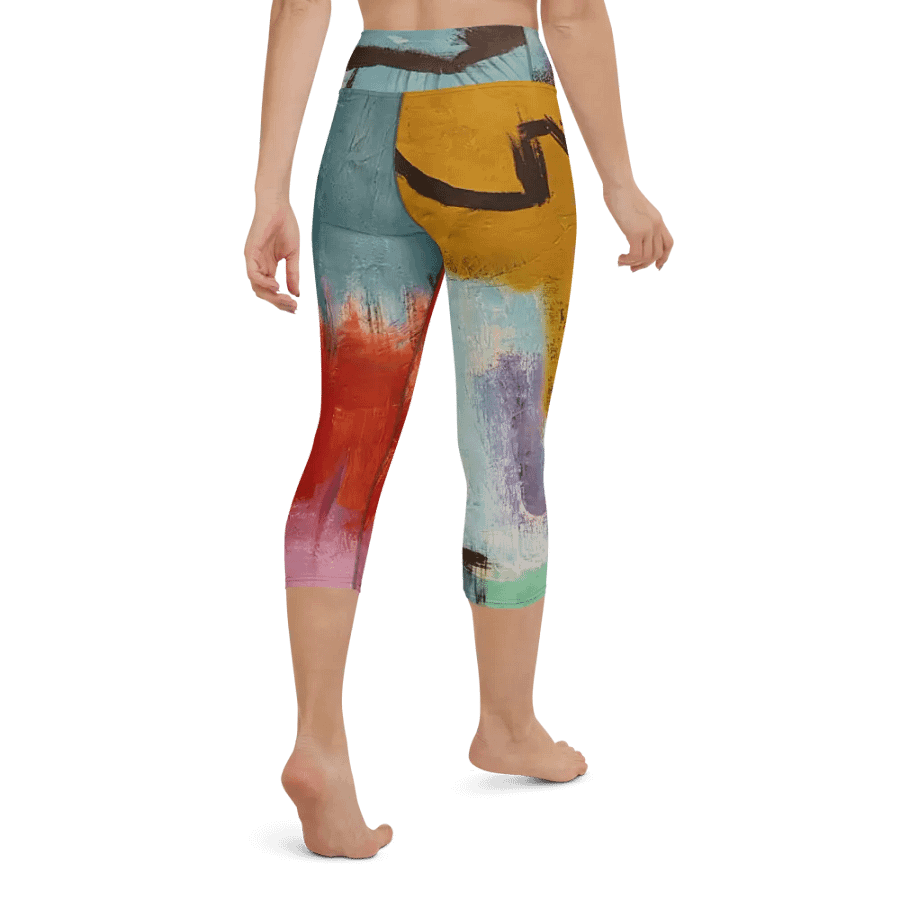 original artwork printed on yoga leggings, workout with style product image (3)