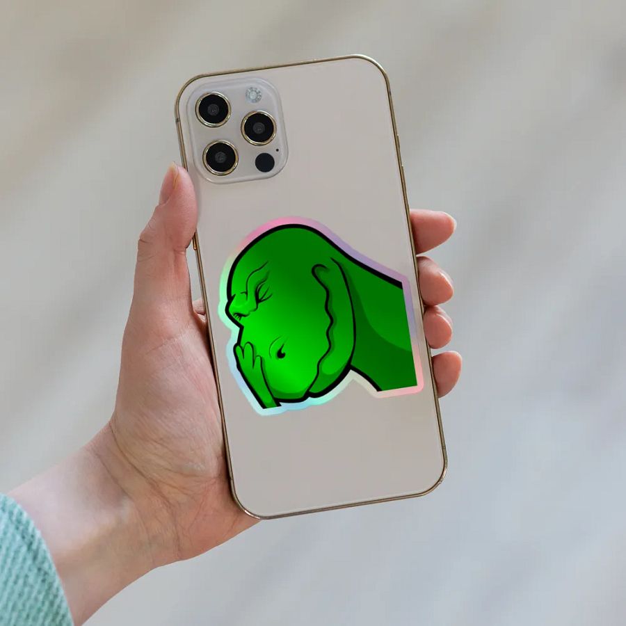 Vella Face palm Holo Sticker product image (8)