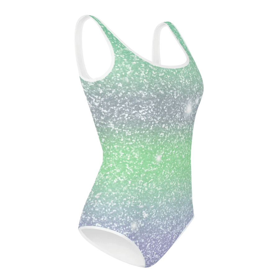 Glitter Unicorn Texture Design Youth Swimsuit (3) product image (4)