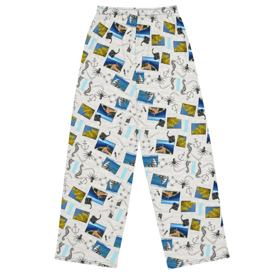 Sea style (photoshop by Dina R.) - Wide-Leg Pants product image (7)
