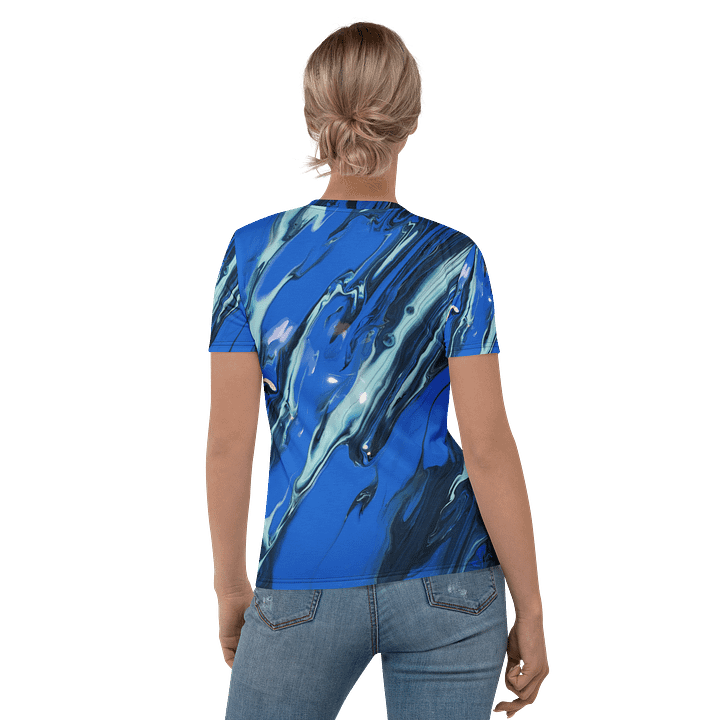 Blue Waves of Pouring art - All over print product image (1)