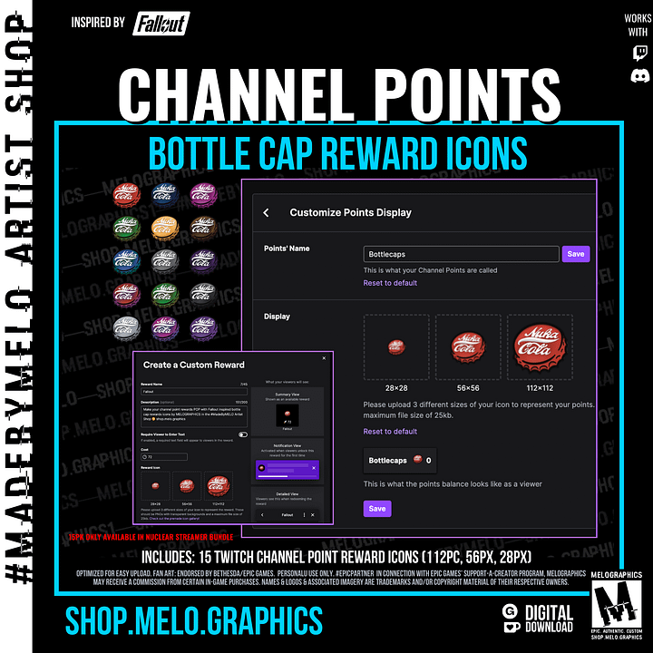 ☢️ Nuclear Streamer Bundle - Emotes, Badges, Icons | #MadeByMELO product image (2)