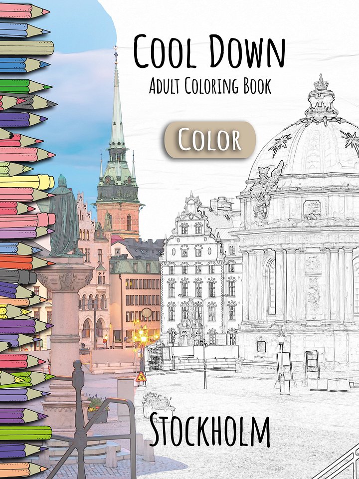 Cool Down [Color] | Adult Coloring Book: Stockholm product image (1)