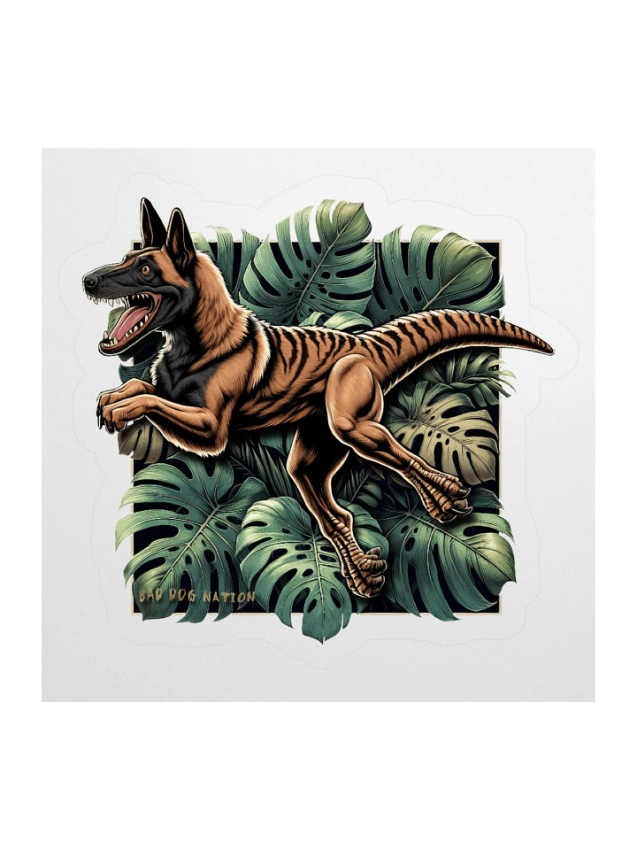 Velociraptor Dutch Shepherd K9 Sticker product image (1)