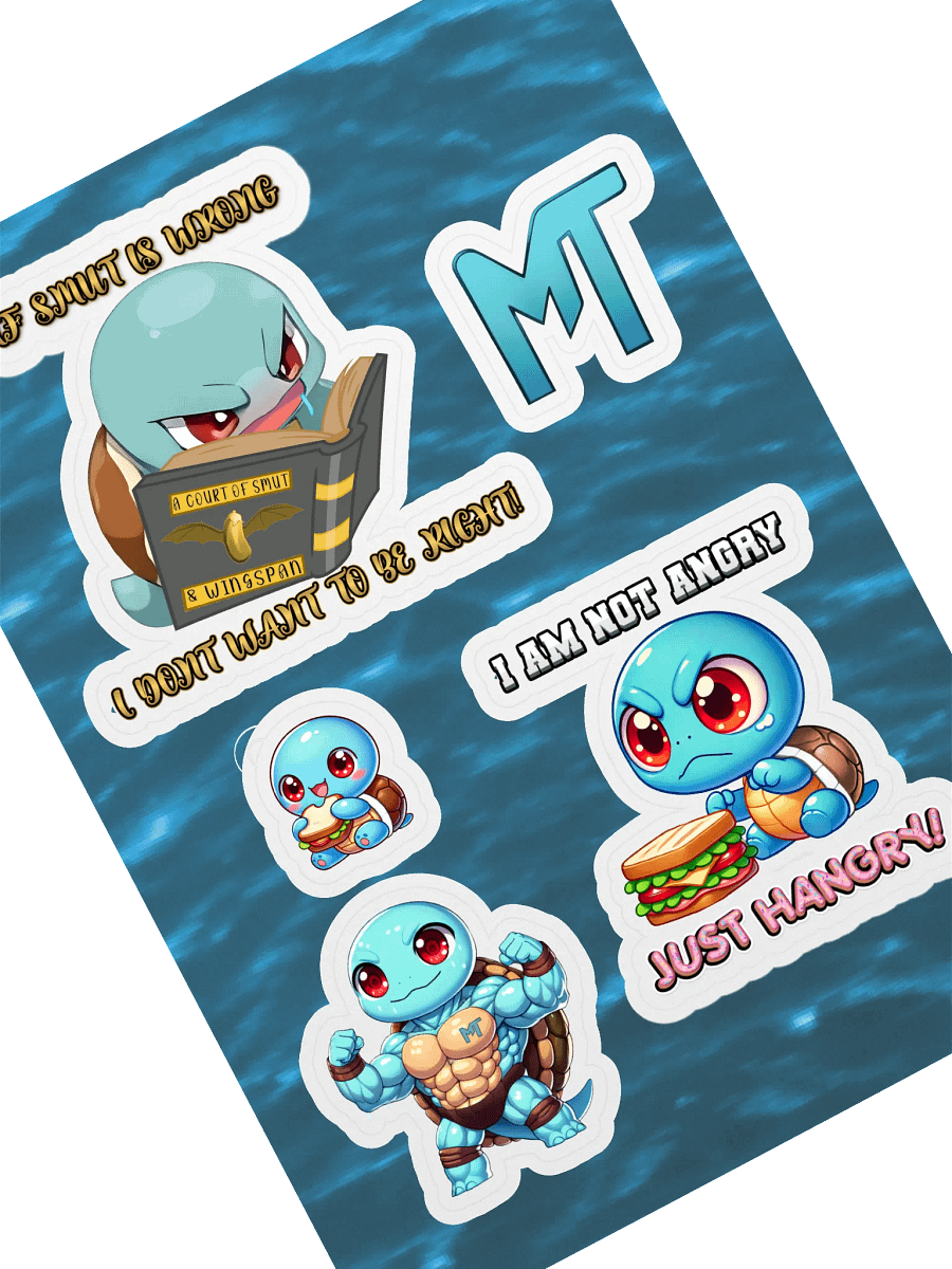 The Light Blue Red-Eye Turtle Sticker Collection #1 product image (1)