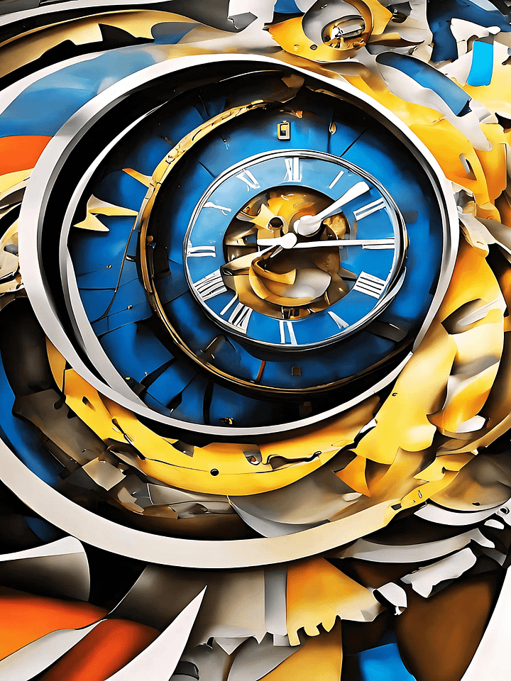 Time Confusion-15 | Canvas Artistic Wall Painting product image (1)