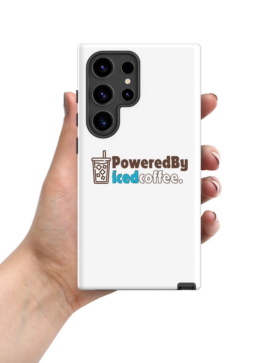 Minimalist Iced Coffee Samsung Case I Funny Coffee Lover Phone Cover I Funny Quotes I Wireless Charging Supported product image (4)