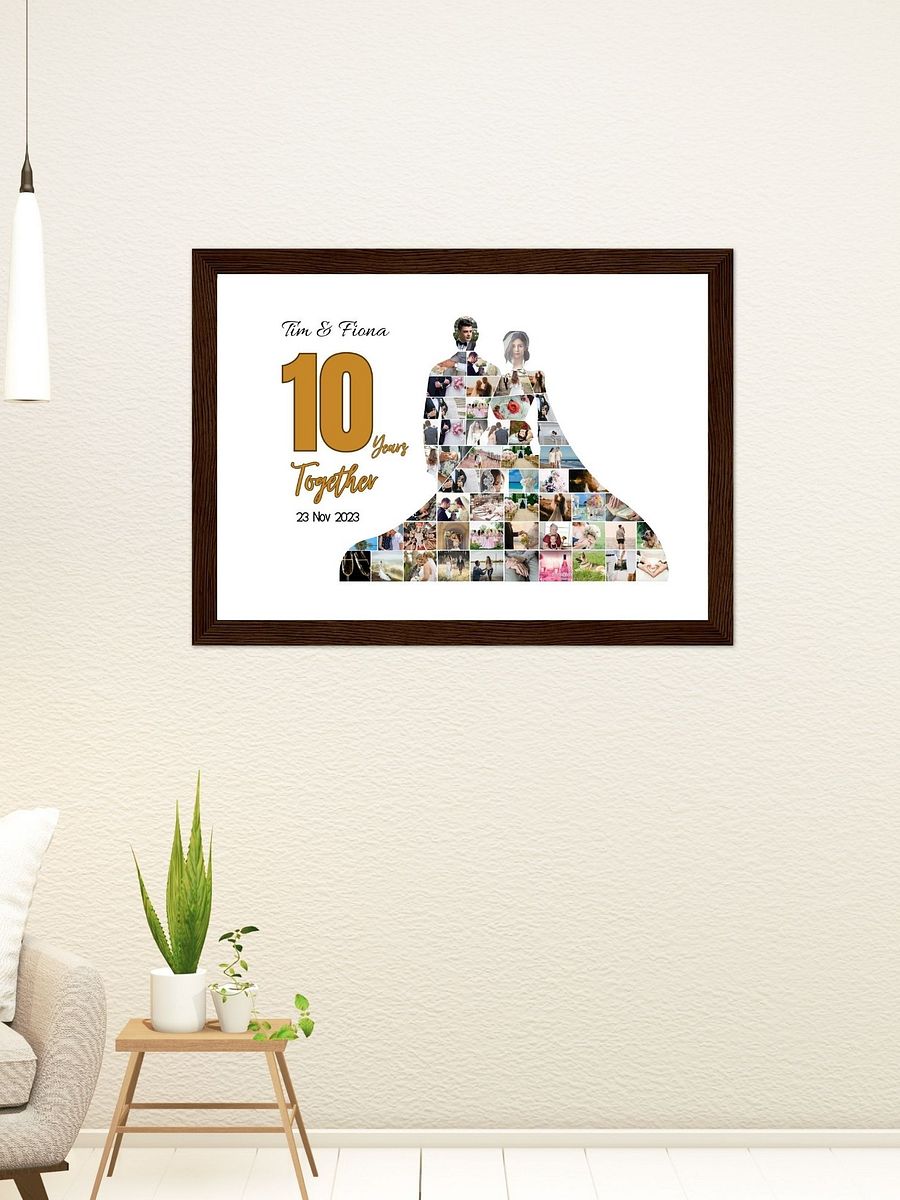 Married Couple Wedding Anniversary Photo Collage Canva Template product image (7)