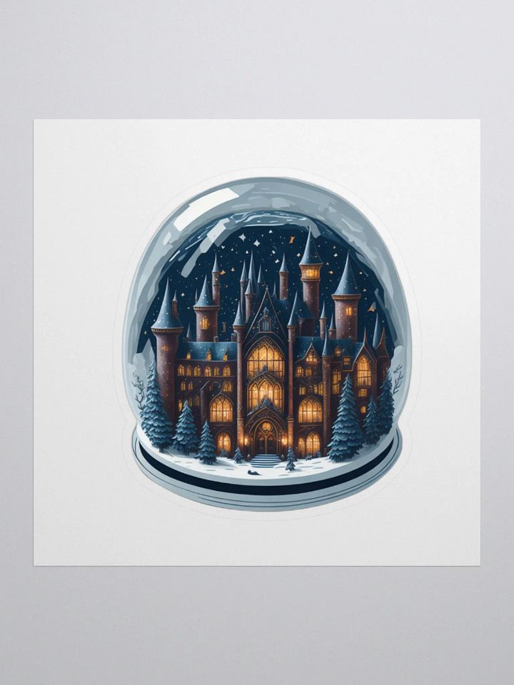Enchanted Castle Snow Globe Sticker product image (2)
