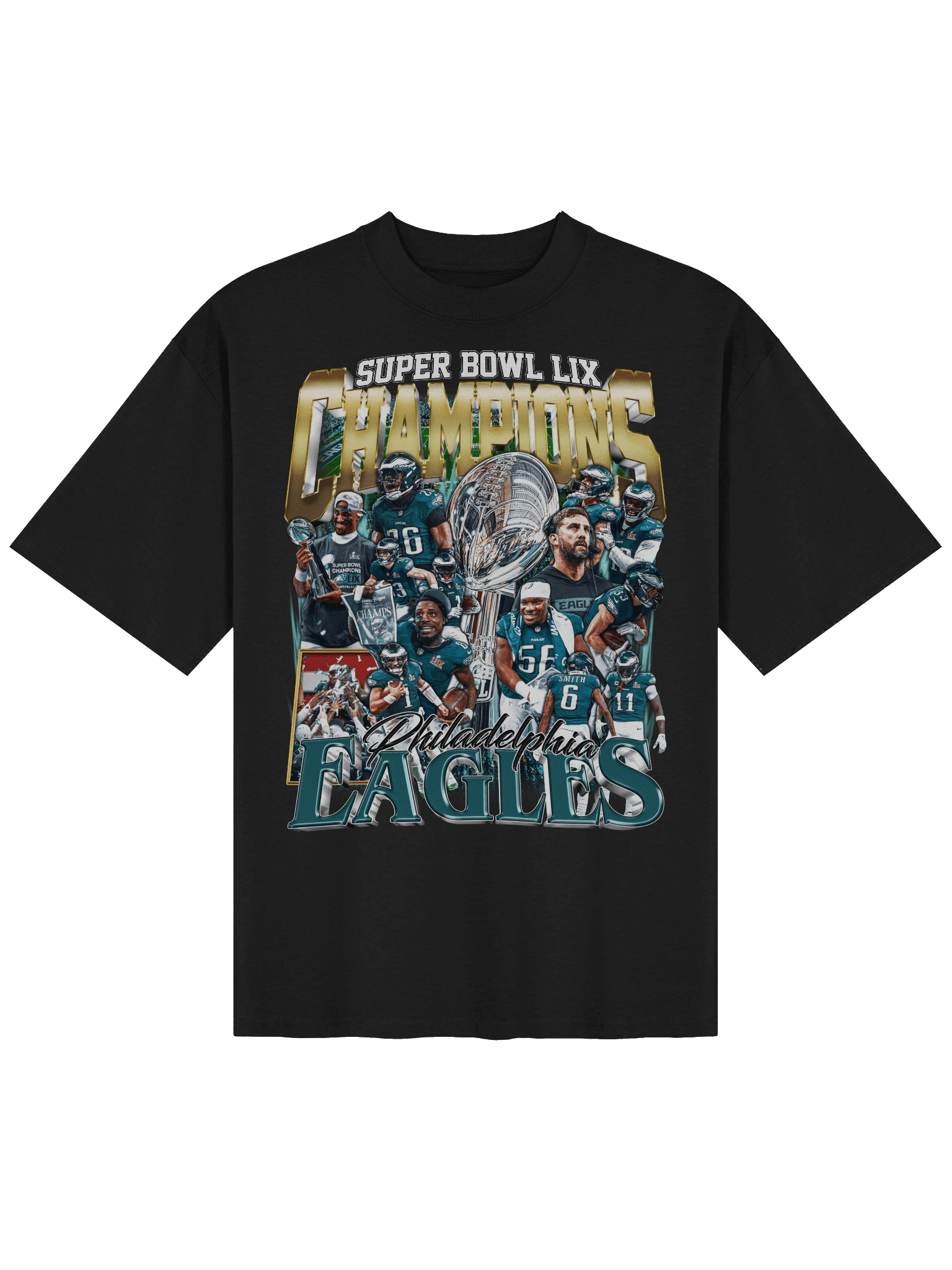 Philadelphia Eagles Super Bowl LIX Champions Bootleg T-Shirt product image (1)