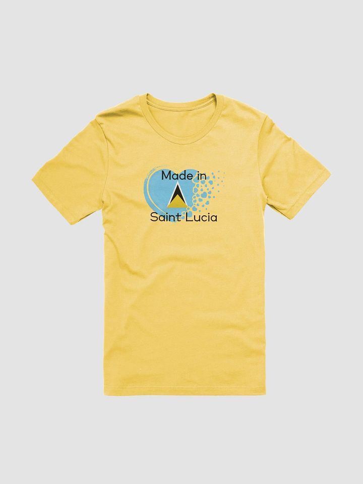 Made in Saint Lucia Pixel Heart Distress T-Shirt product image (81)