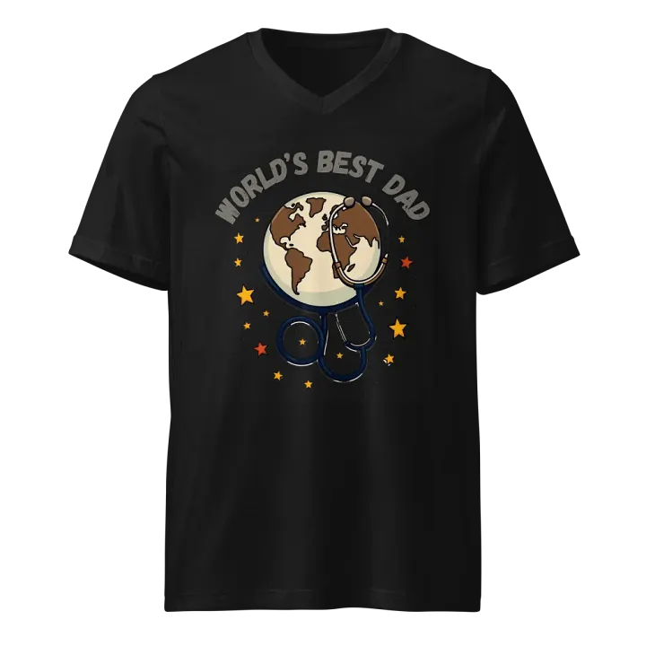 Globetrotting Dad V-Neck Tee product image (1)